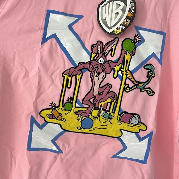 Looney Tunes NWT pink Arrow Willie T-Shirt unisex medium - Picture 3 of 7